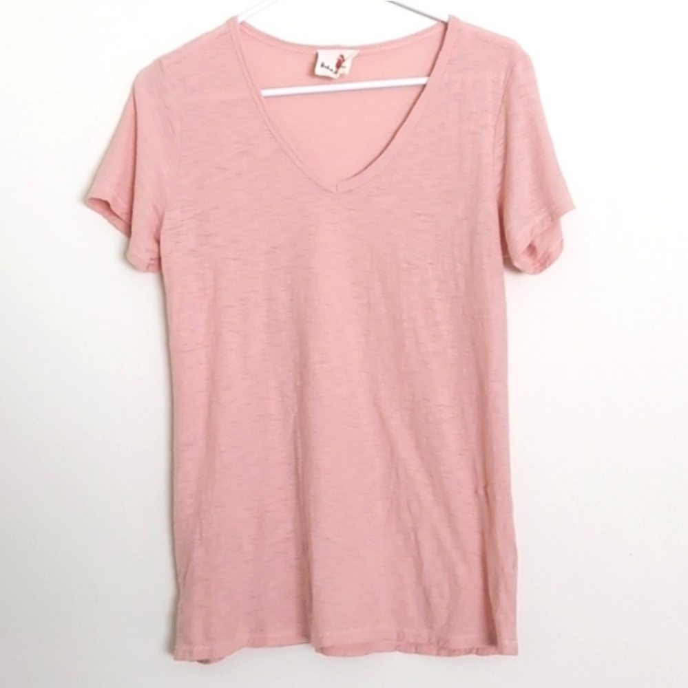 Casual Heathered V-Neck Tee